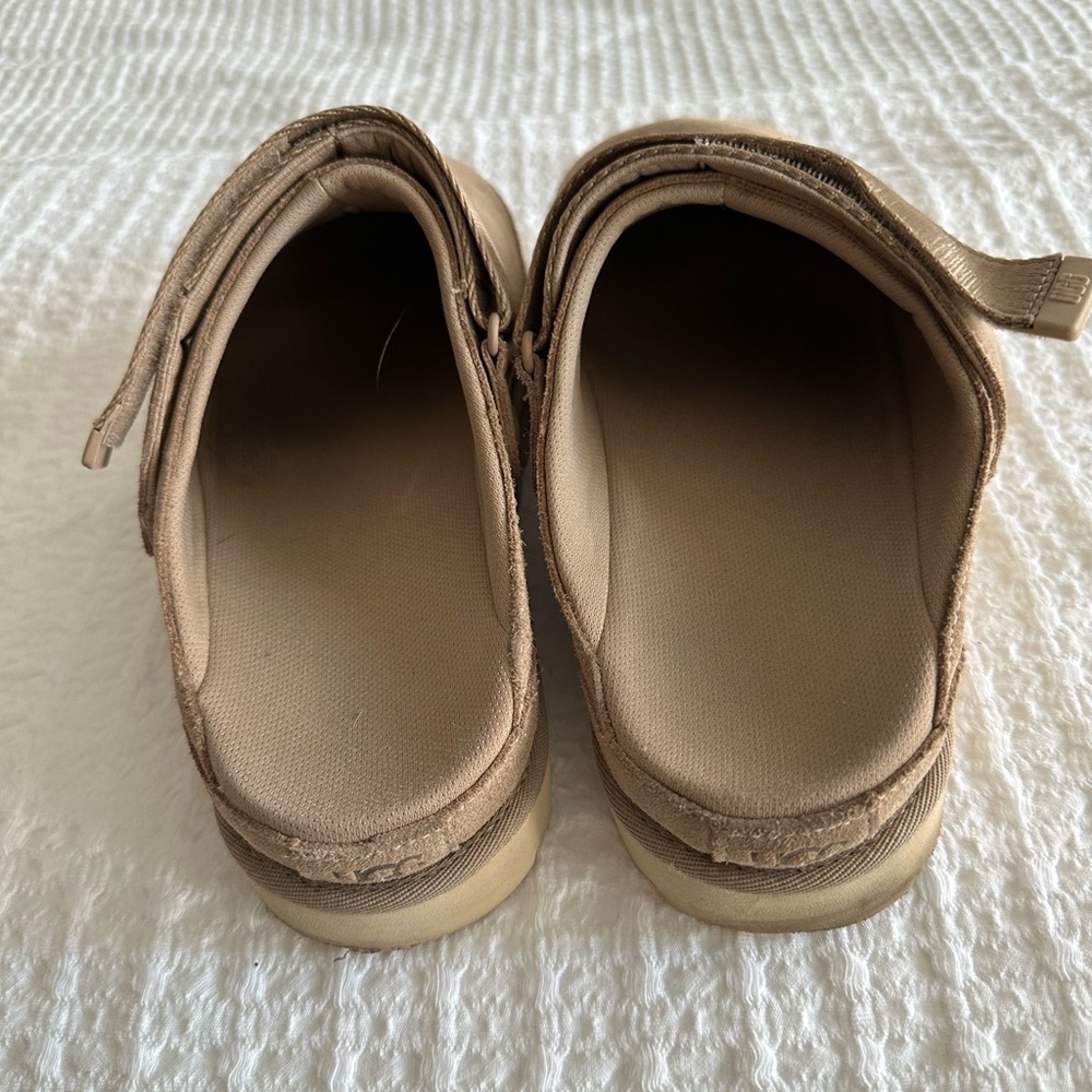 UGG Chestnut Suede Slip-On Clog with Adjustable Strap - Picture 3 of 5